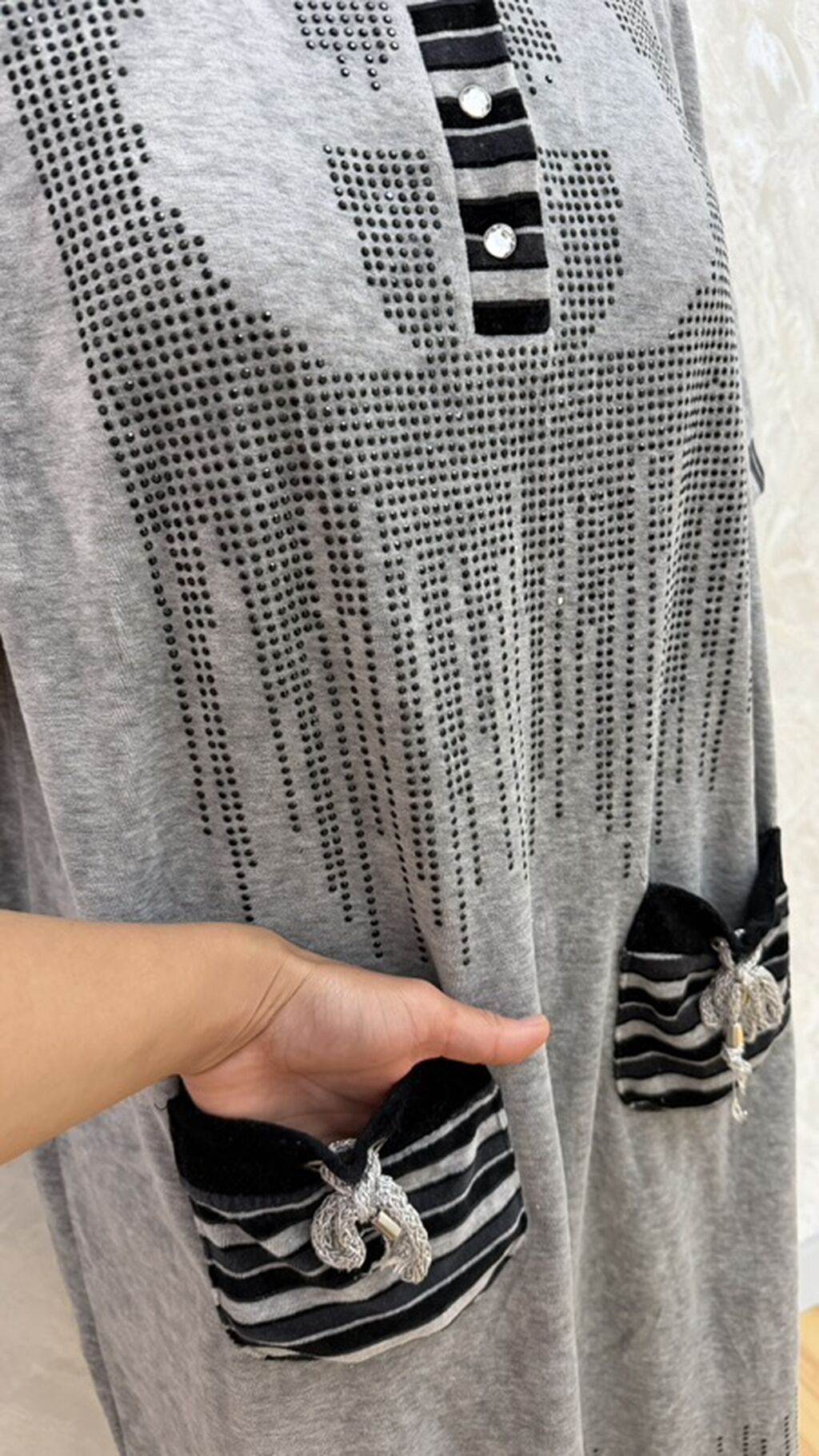 Повседневное платье, Турция, Длинная модель, Трикотаж, Прямое, 2XL: фото 3