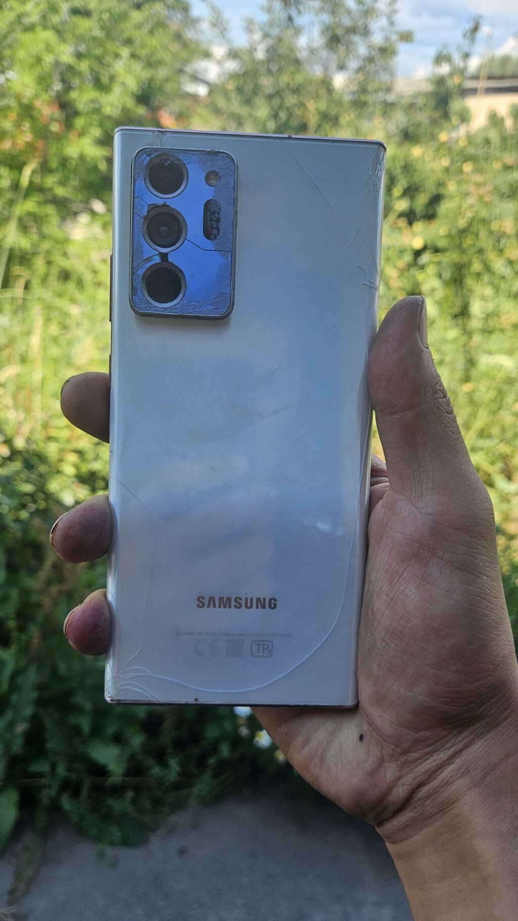 Samsung Galaxy Note 20 Ultra, Б/у, 256 ГБ, цвет - Белый, 2 SIM — фото 2