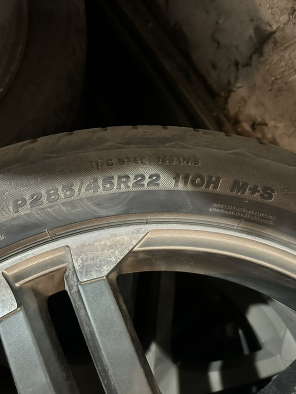 Колеса в сборе 285 / 45 / R 22, Всесезонная, Б/у, Комплект, Легковые, Литые, отверстий - 5: фото 3