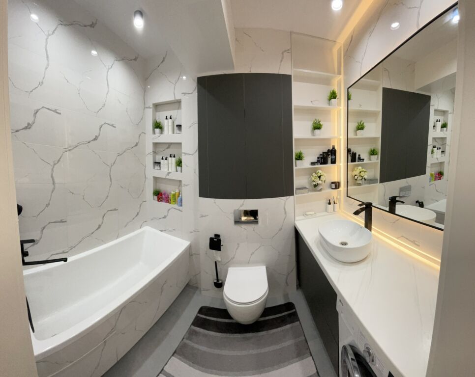 2 комнаты, 56 м², Аламедин-1 мкр Элитка, 10 этаж, Дизайнерский ремонт: фото 6