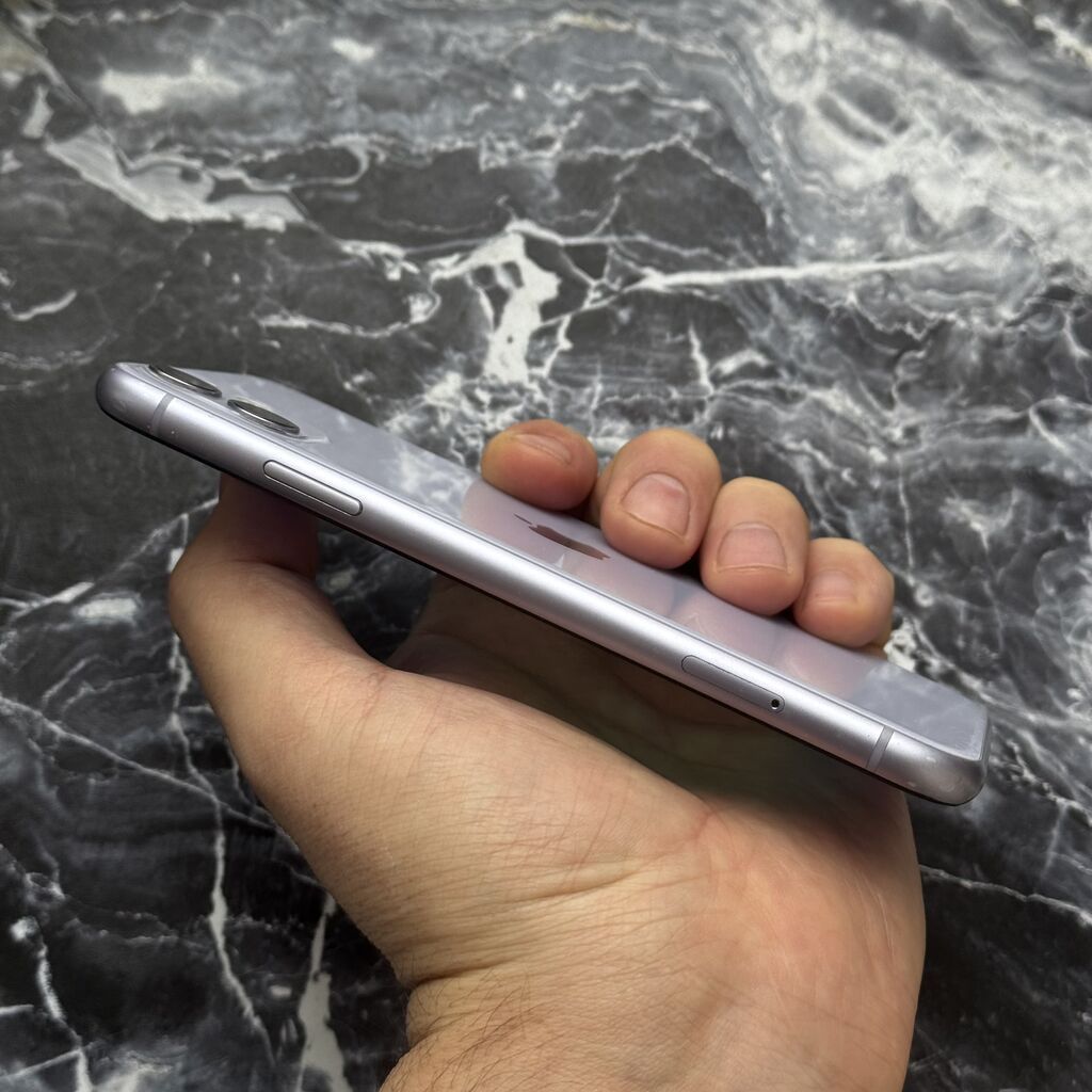 IPhone 11, Б/у, 128 ГБ, Синий, Защитное стекло, Чехол, 88 %: фото 5