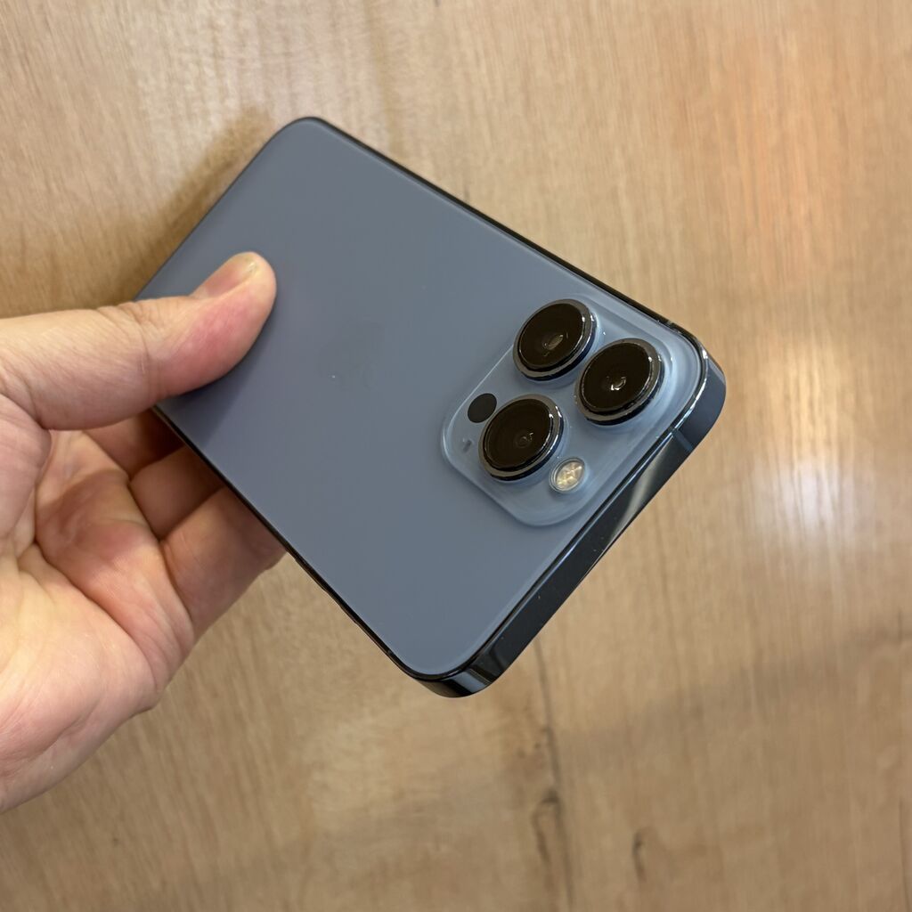 IPhone 13 Pro, Б/у, 512 ГБ, Pacific Blue, Чехол, 94 %: фото 4
