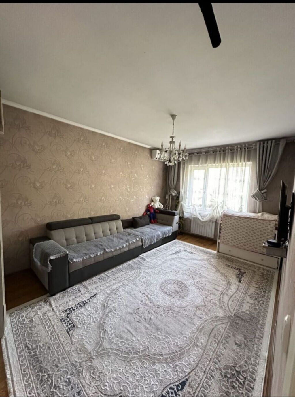 1 комната, 35 м², Аламедин-1 мкр 105 серия, 2 этаж, Евроремонт: фото 3