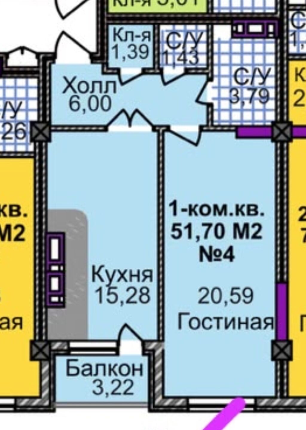Продам 1-комнатную квартиру в ЖК Алам Сити 2: фото 2