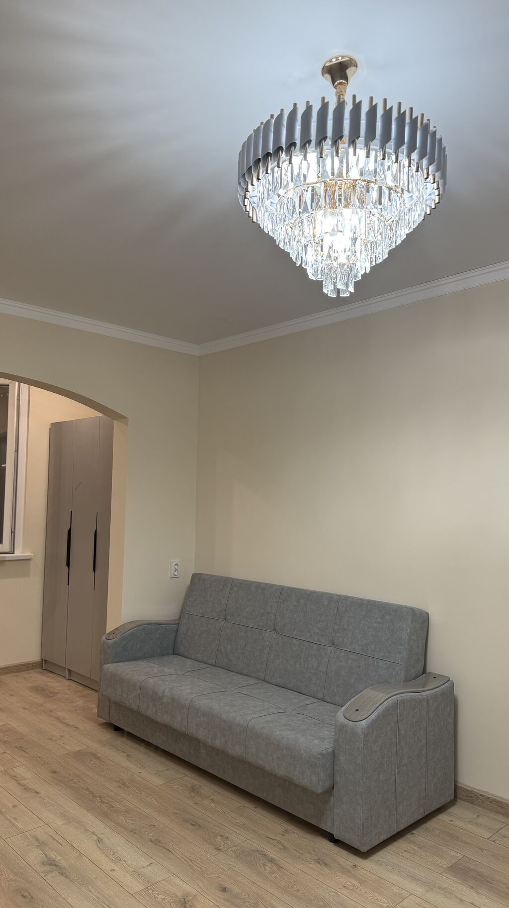 1 комната, 45 м², Киргизия 1 105 серия, 6 этаж, Дизайнерский ремонт: фото 6