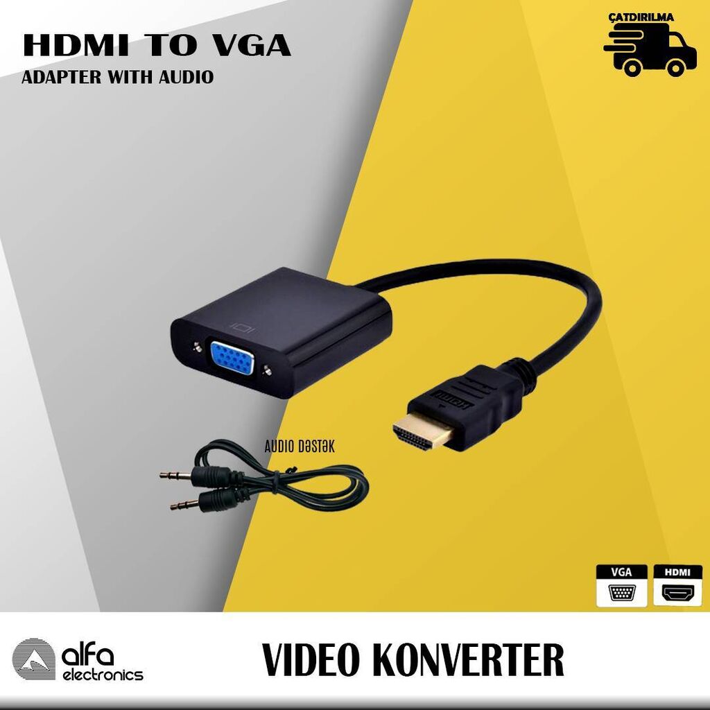 Орбита OT-AVW20 видео переходник (HDMI-VGA/J3.5)