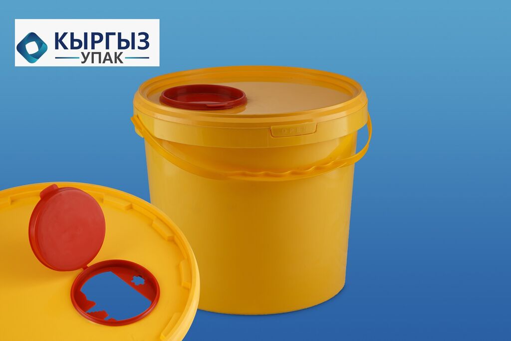 Пластиковая емкость для сбора медицинских отходов: 85 KGS Ведра ...