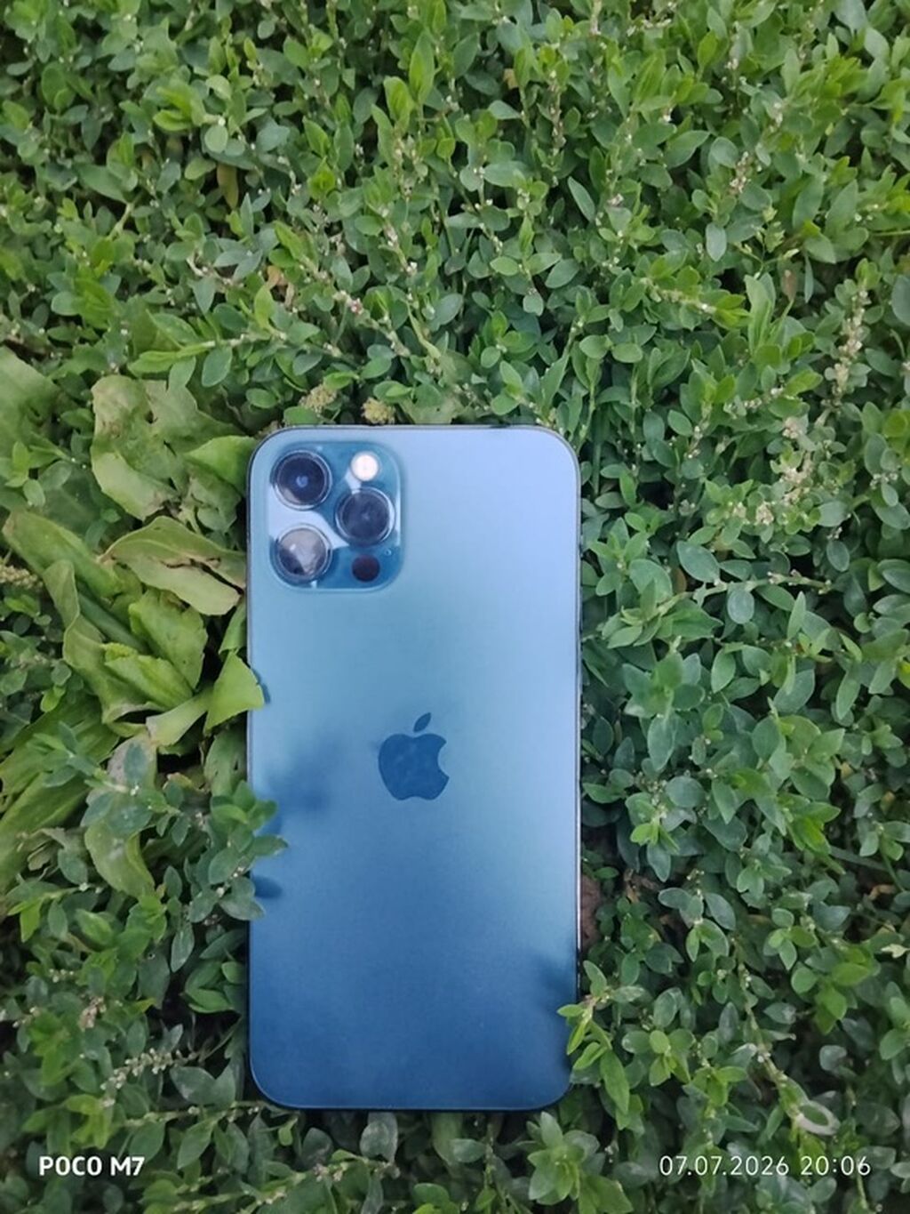 IPhone 12 Pro, Б/у, 128 ГБ, Pacific Blue, Чехол, Кабель, 84 % — фото 3