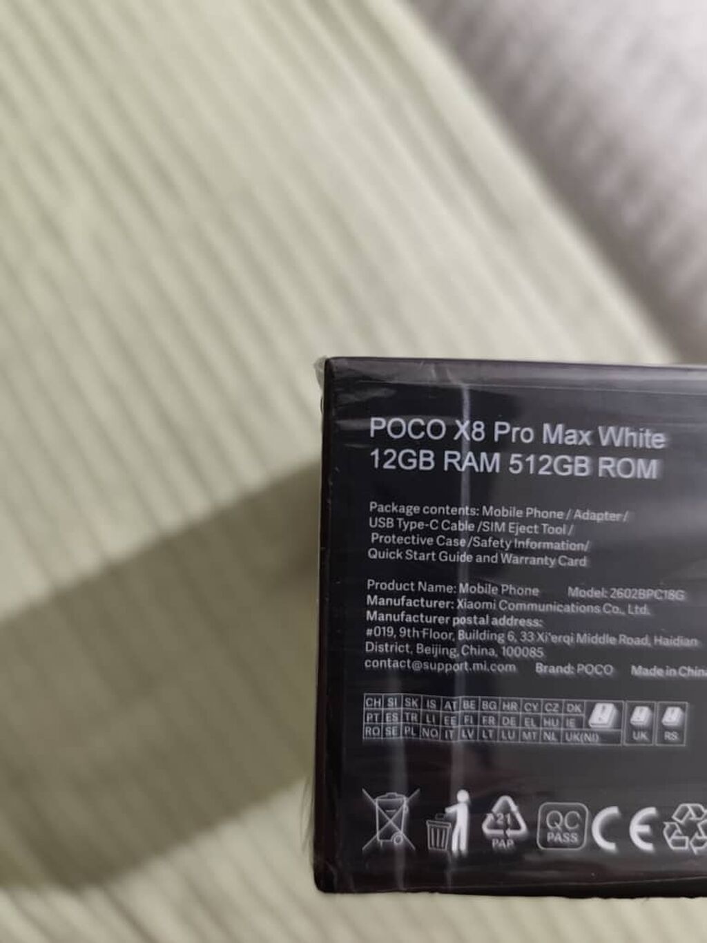 POCO X8 Pro Max White — 12 ГБ RAM, 512 ГБ ROM. 45000 сом . Полный: фото 4