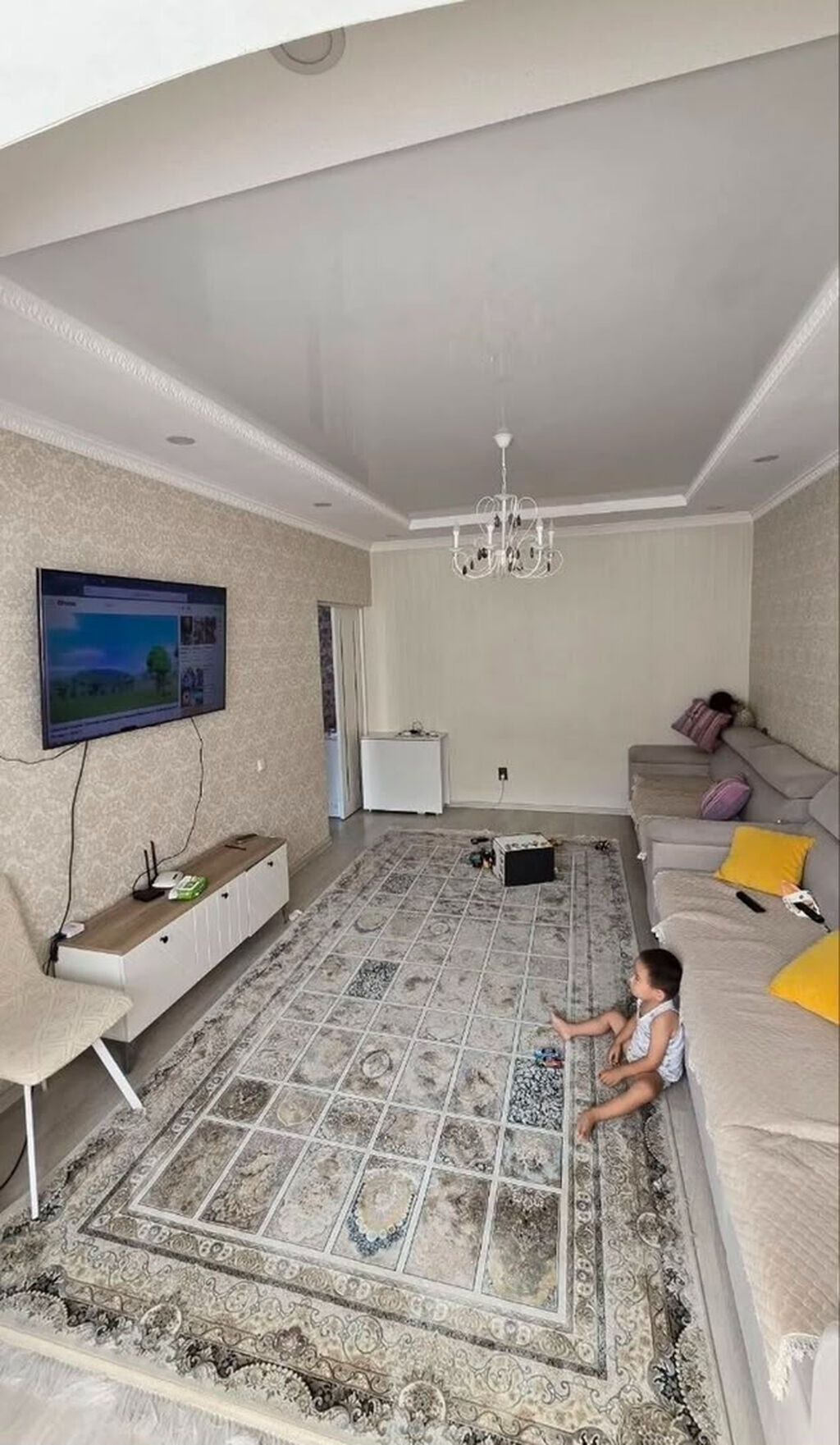 2 комнаты, 56 м², Кок-Жар ж/м 106 серия улучшенная, 3 этаж, Евроремонт: фото 2