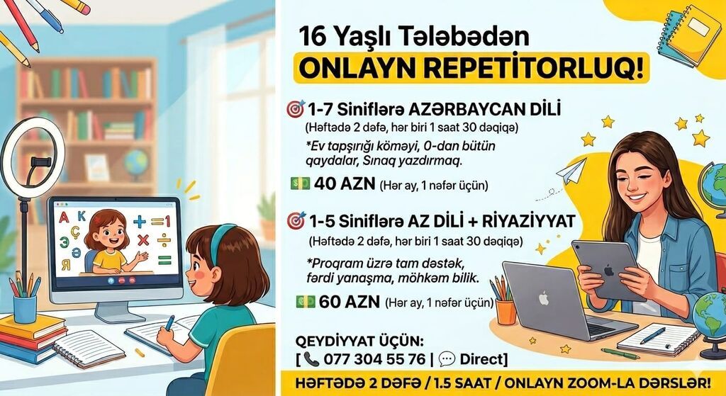 Onlayn repetitorluq xidməti - 2