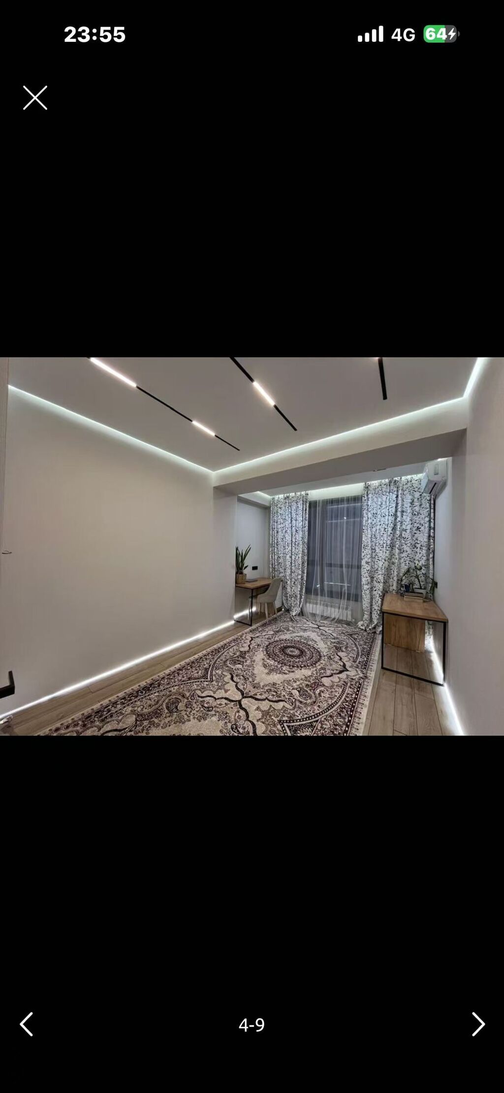 1 комната, 46 м², Асанбай мкр Элитка, 6 этаж, Дизайнерский ремонт: фото 6