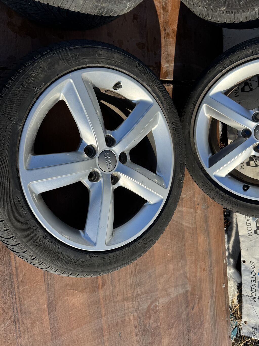 Колеса в сборе 225 / 45 / R 17, Лето, Б/у, Комплект, Легковые, Литые, отверстий - 5: фото 4