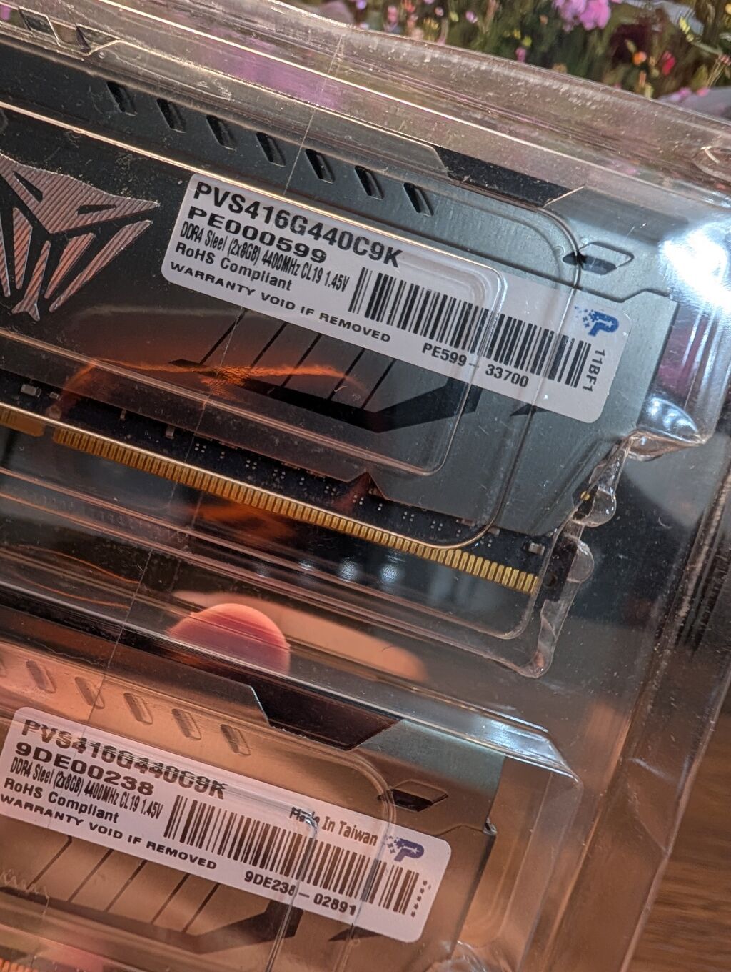 Оперативная память (RAM) для ПК, Б/у, Patriot, 16 ГБ, DDR4, 4400 МГц: фото 3
