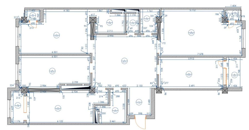 4 комнаты, 168 м², Карпинка Элитка, 11 этаж, ПСО (под самоотделку): фото 5