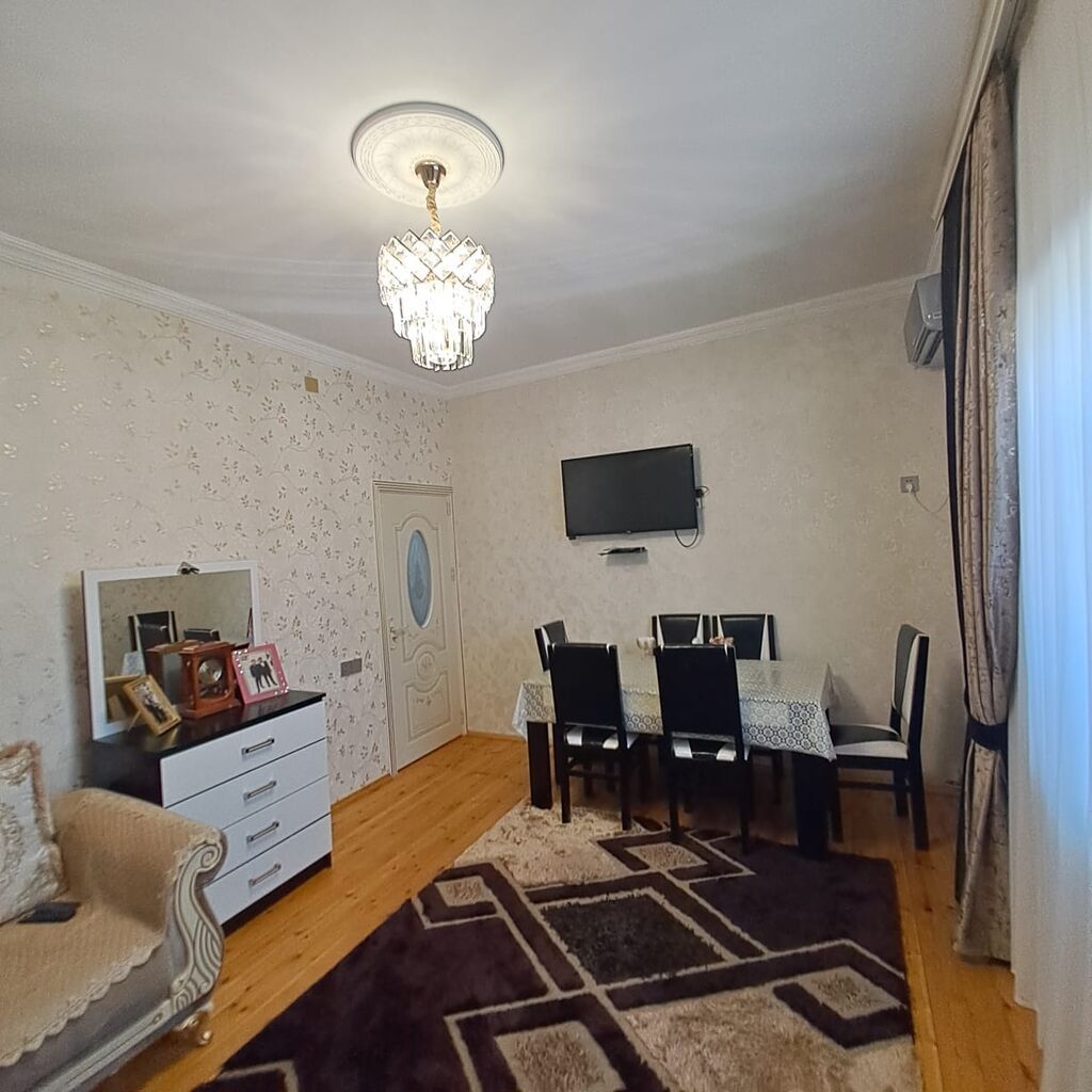 2 otaqlı, 55 kv. m, Kredit yoxdur, Yeni təmirli