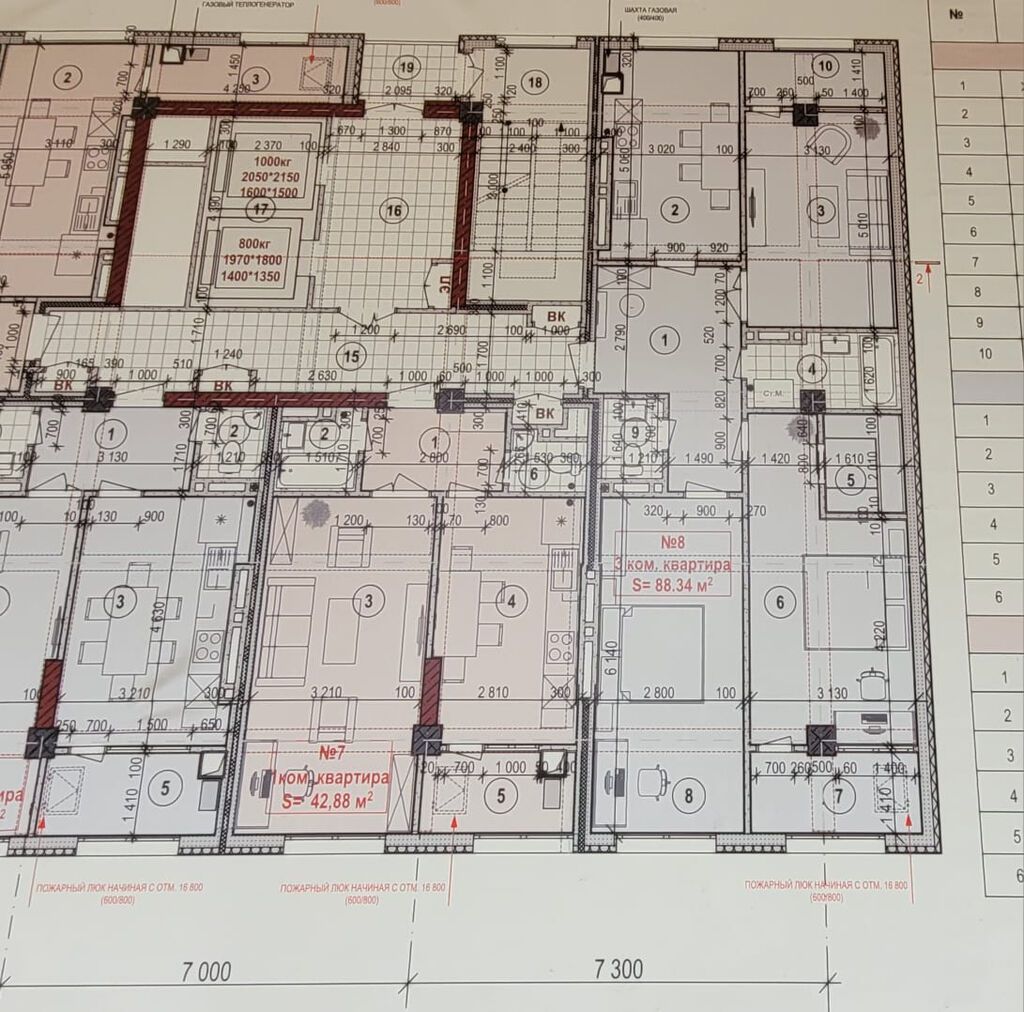 3 комнаты, 88 м², Боконбаева/Уметалиева Элитка, 8 этаж, ПСО (под самоотделку): фото 3
