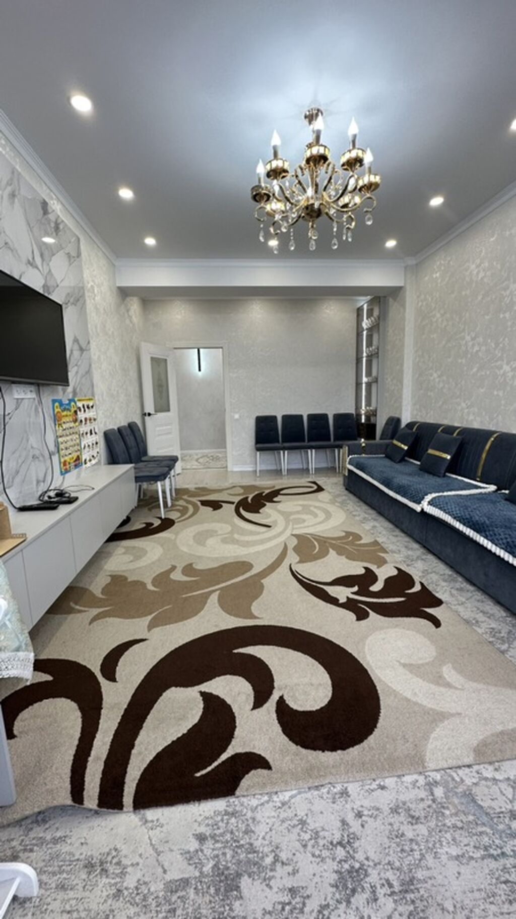 3 комнаты, 100 м², Элитка, 6 этаж, Дизайнерский ремонт