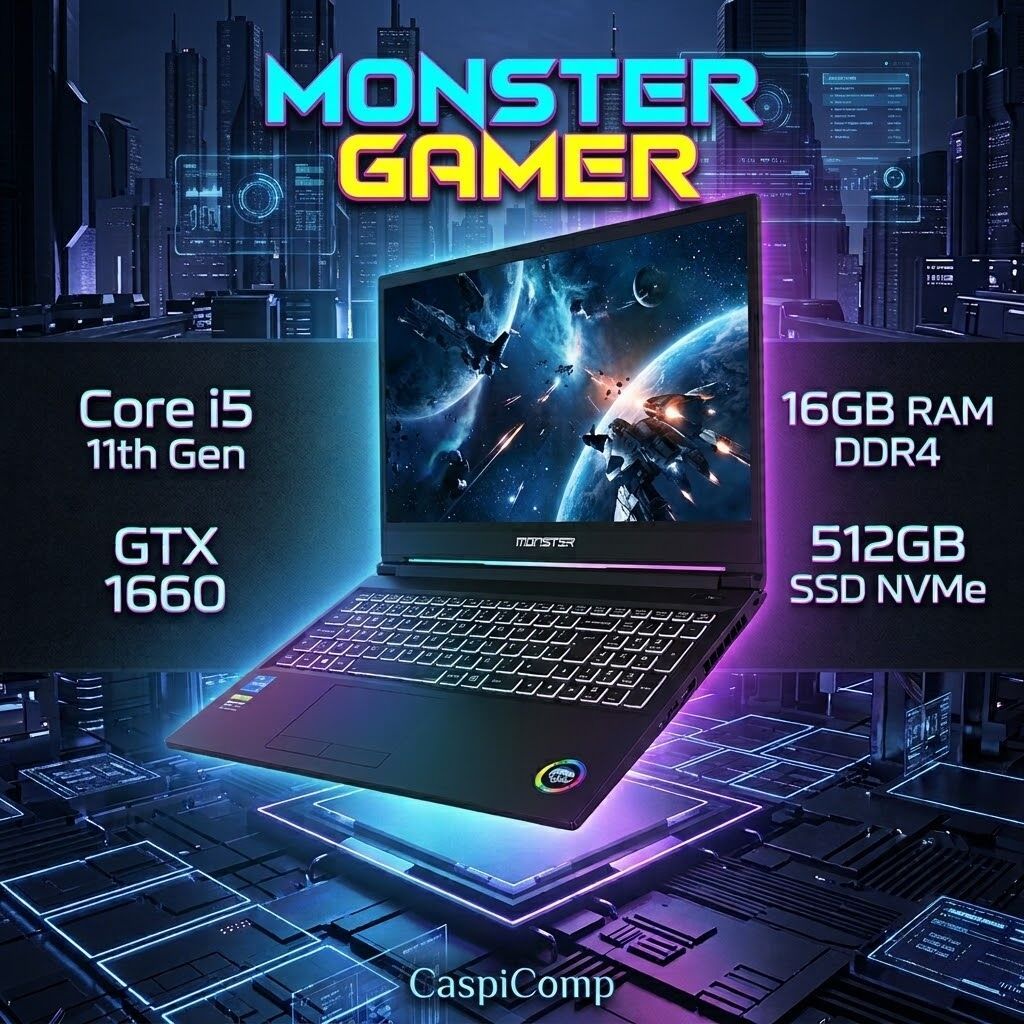 Monster Gamer noutbuk Güclü performans üçün nəzərdə tutulmuş gaming