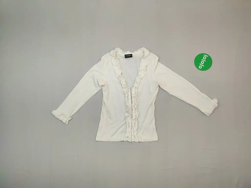 Bluzki: Bluza, S (EU 36), wzór - Jednolity kolor, kolor - Biały — 1