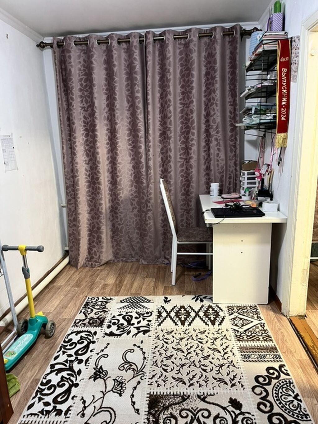 3 комнаты, 54 м², ул. Логвиненко / Боконбаева Хрущевка, 1 этаж, Старый ремонт: фото 8