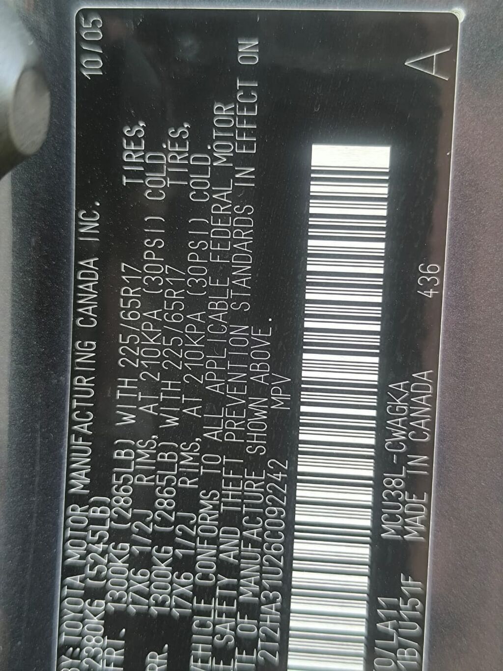Lexus RX: 2005 г., 3.3 л, Автомат, Газ, Кроссовер: фото 7