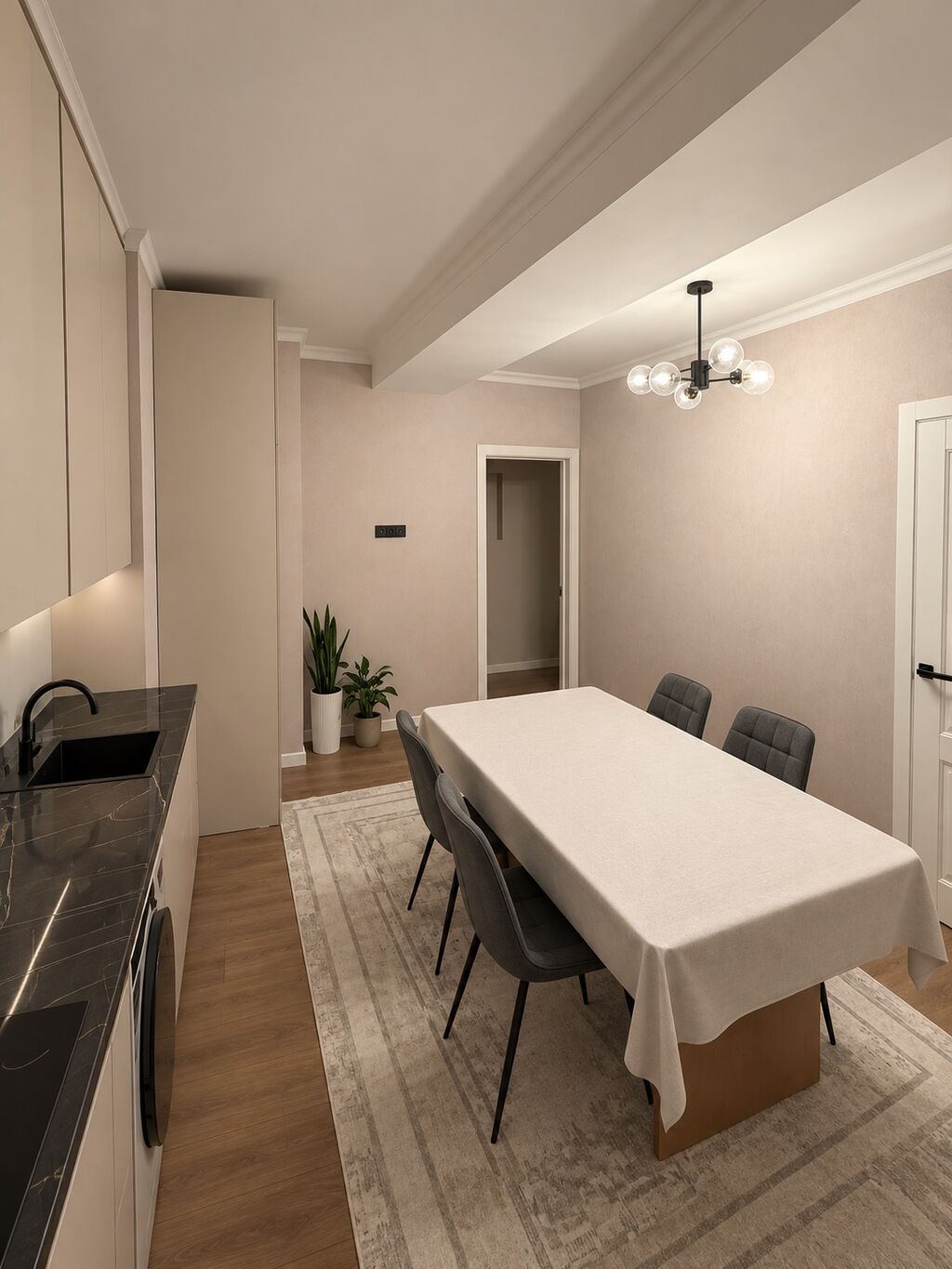 2 комнаты, 55 м², Восток-5 мкр Элитка, 12 этаж, Евроремонт: фото 2