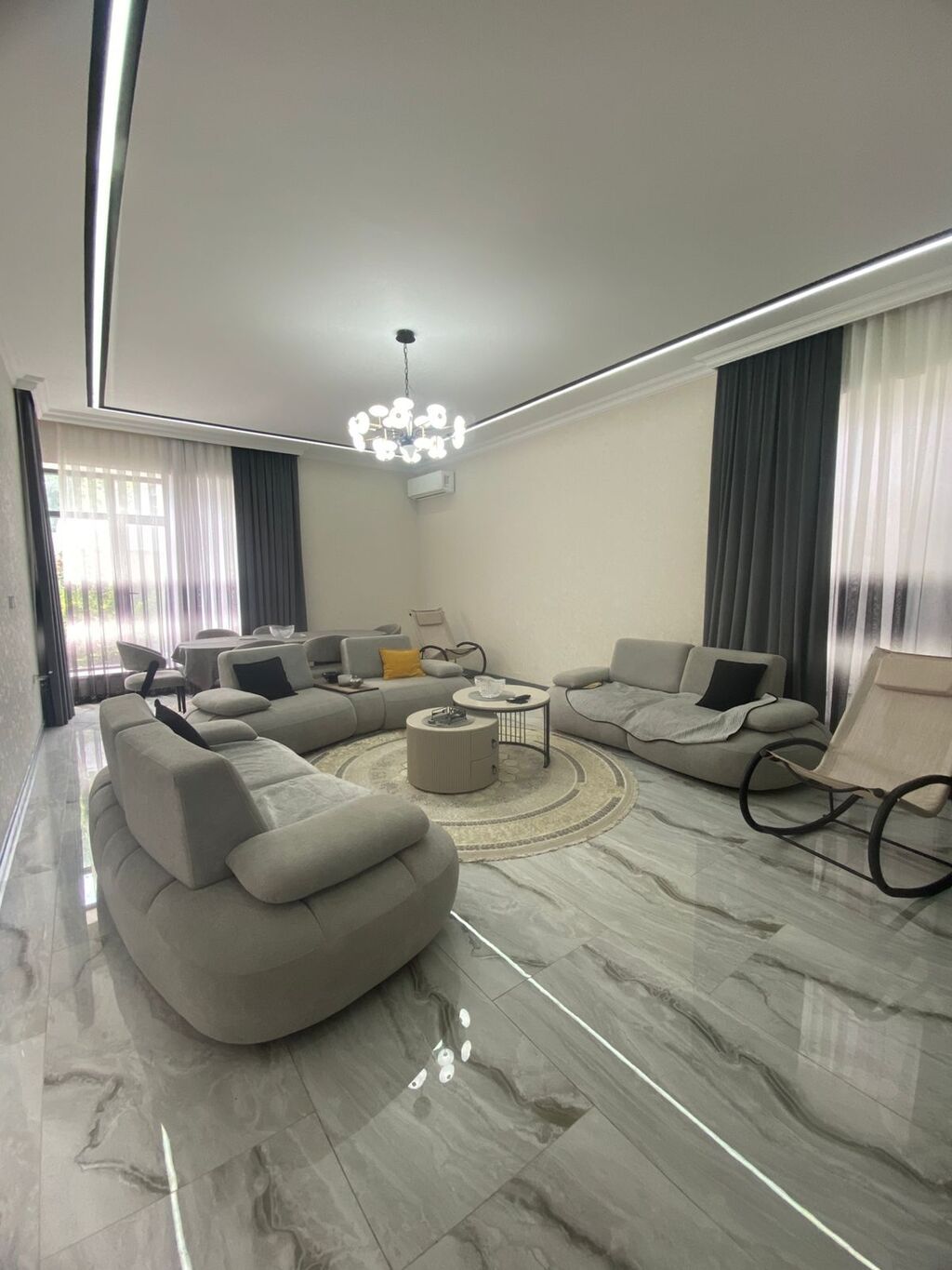 4 otaqlı, 124 kv. m, Yeni təmirli