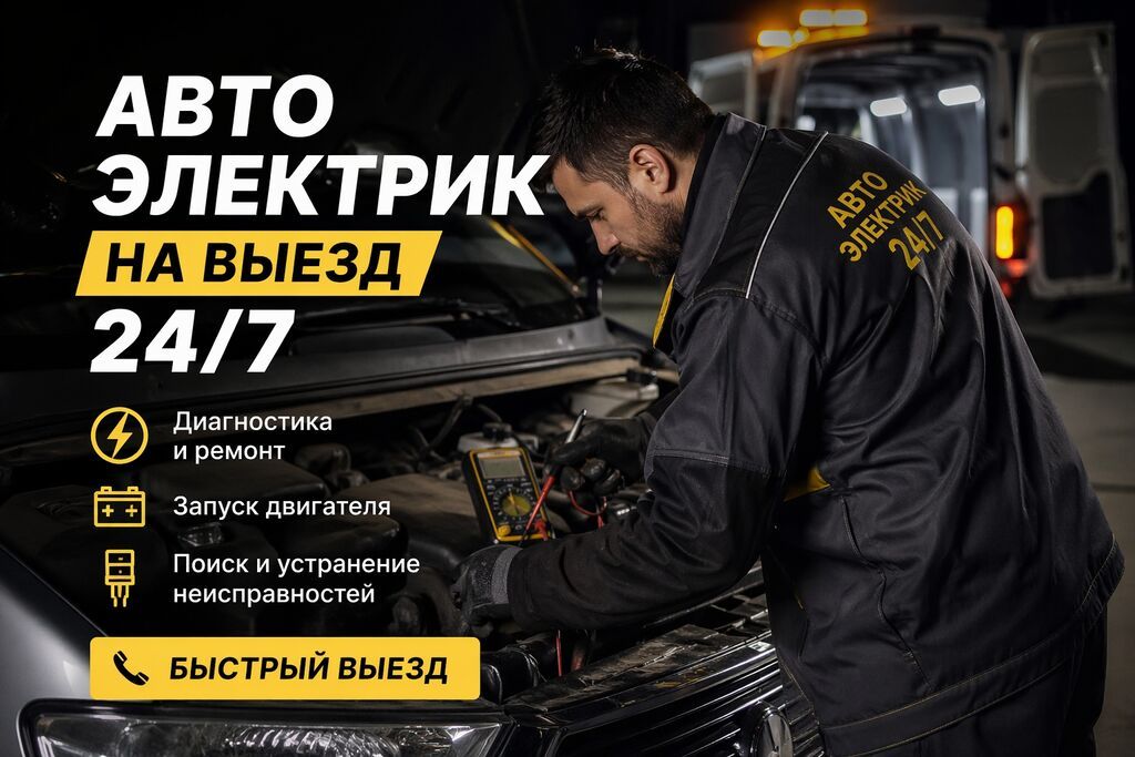 Автоэлектрик с выездом 24/7 (легковые и грузовые авто) Услуги: -