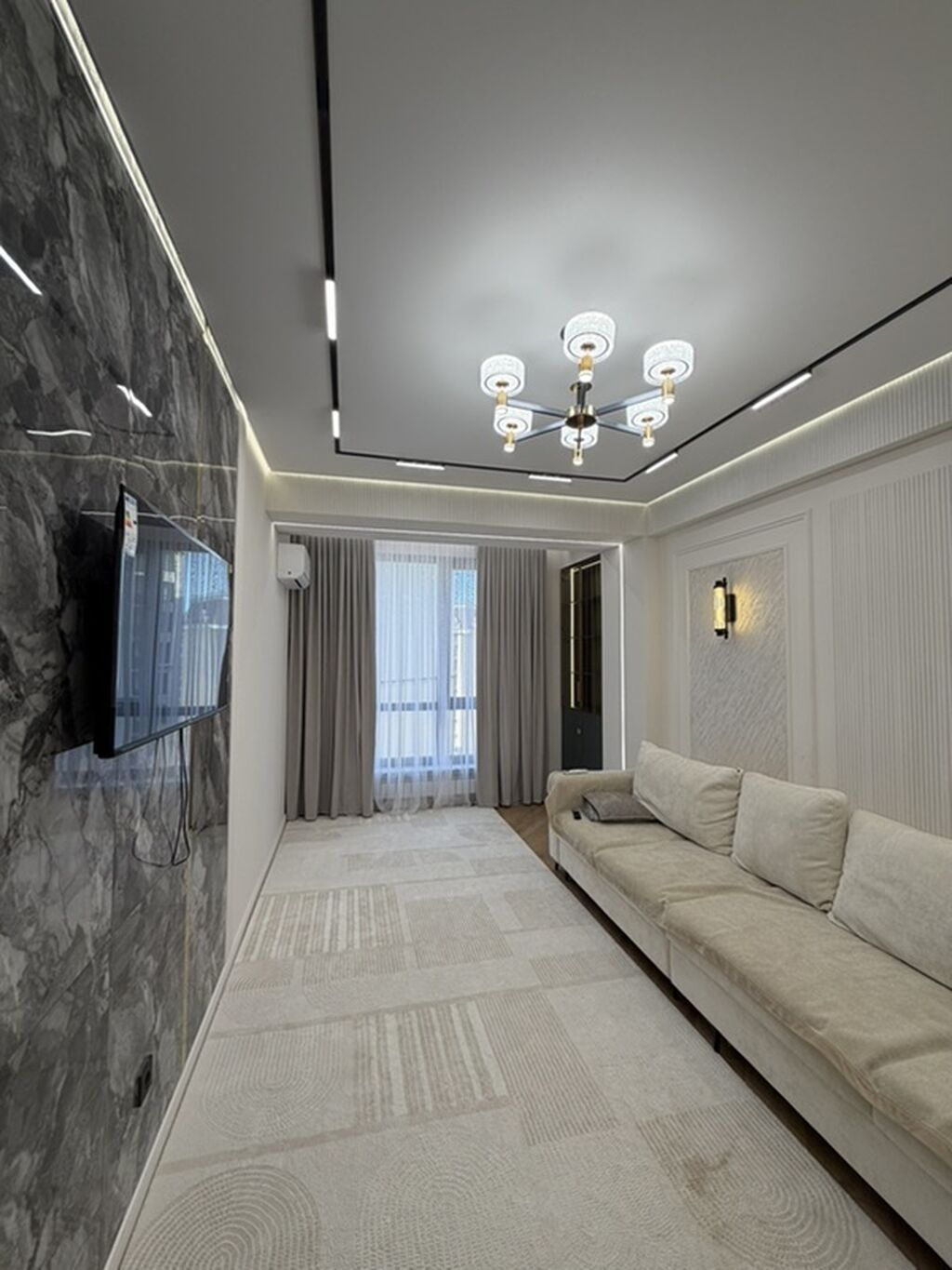 2 комнаты, 70 м², Асанбай мкр Элитка, 11 этаж, Свежий ремонт: фото 7