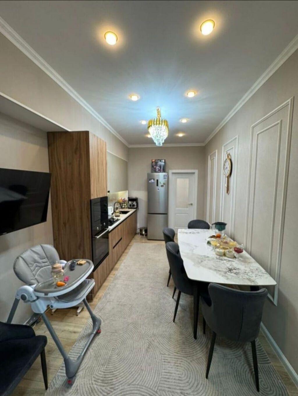 2 комнаты, 66 м², Кок-Жар мкр Элитка, 6 этаж, Дизайнерский ремонт: фото 2