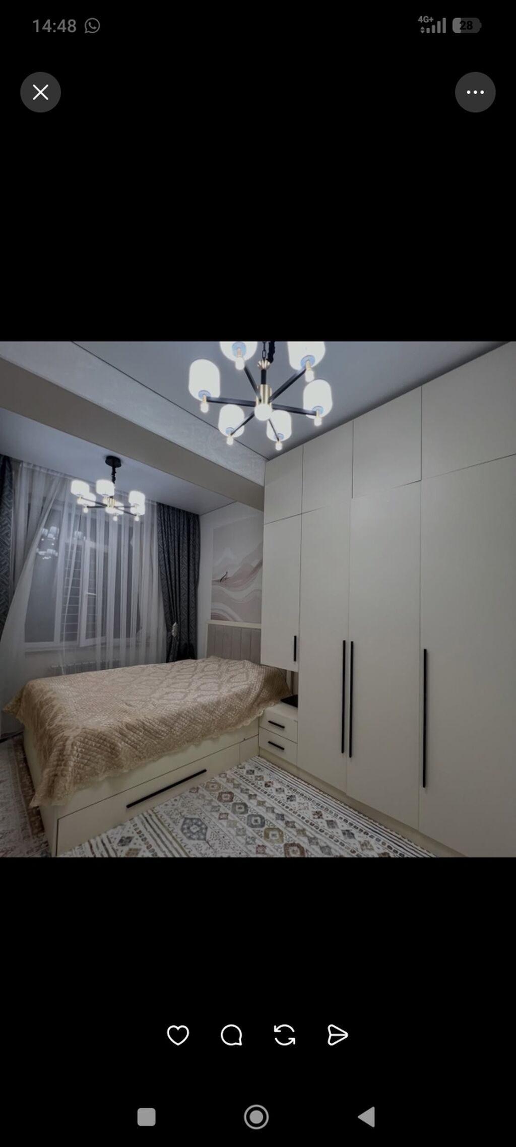 1 комната, Азия Молл, Душевая кабина, Постельное белье, Кондиционер, фото 6