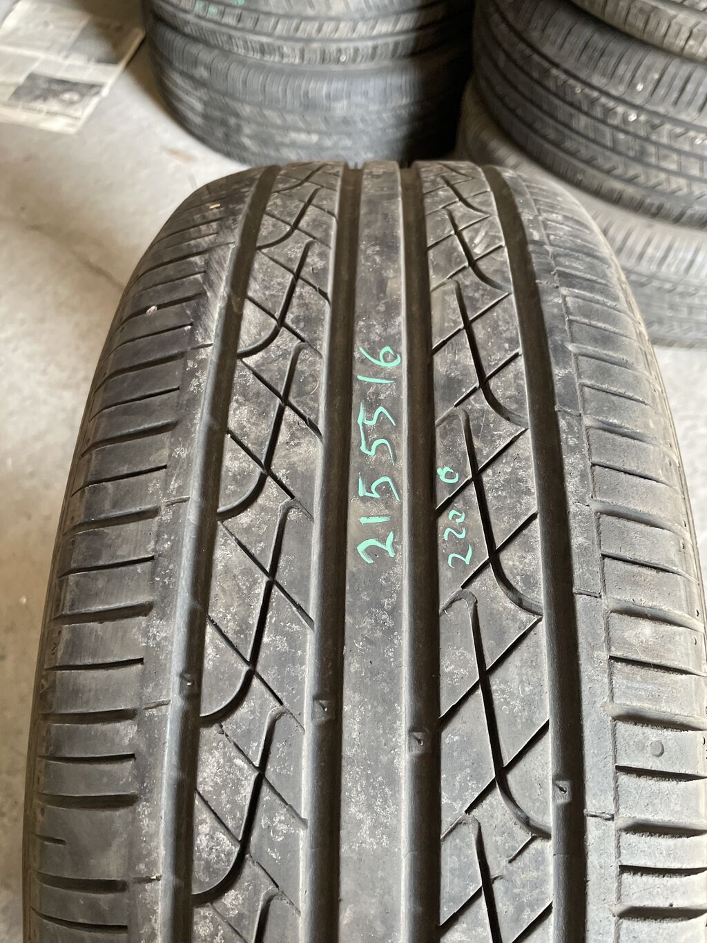 Шины 215 / 55 / R 16, Лето, Б/у, 1 шт, Легковые, Корея, Hankook: фото 1