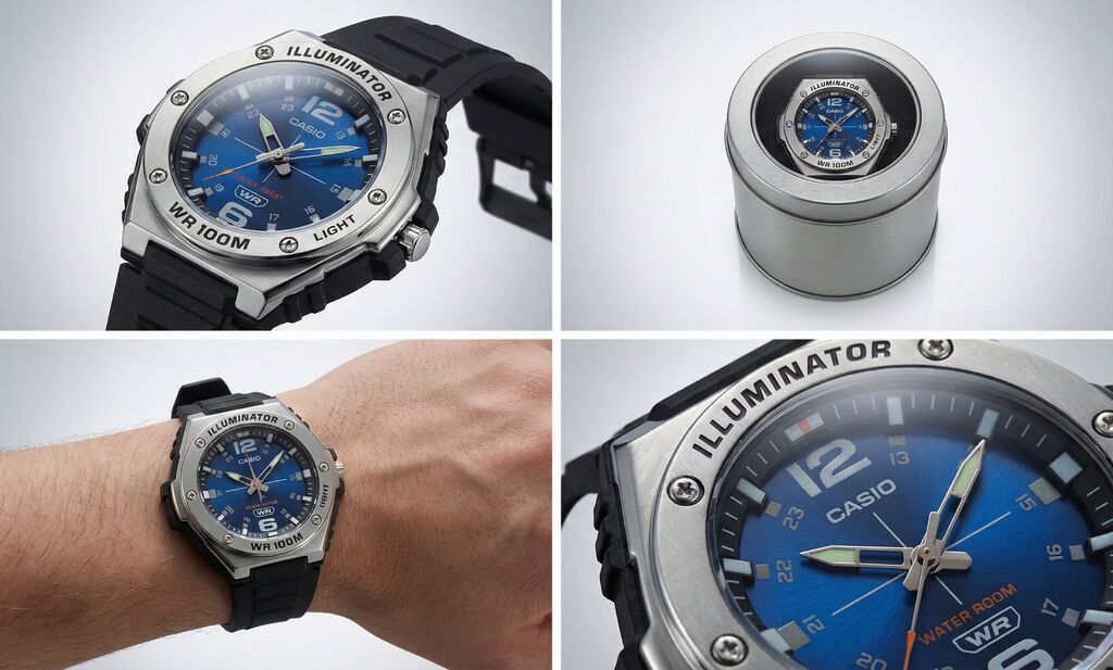 Классические часы часы, Casio, Япония, Водонепроницаемые, Оригинал, Мужские, Новый: фото 5