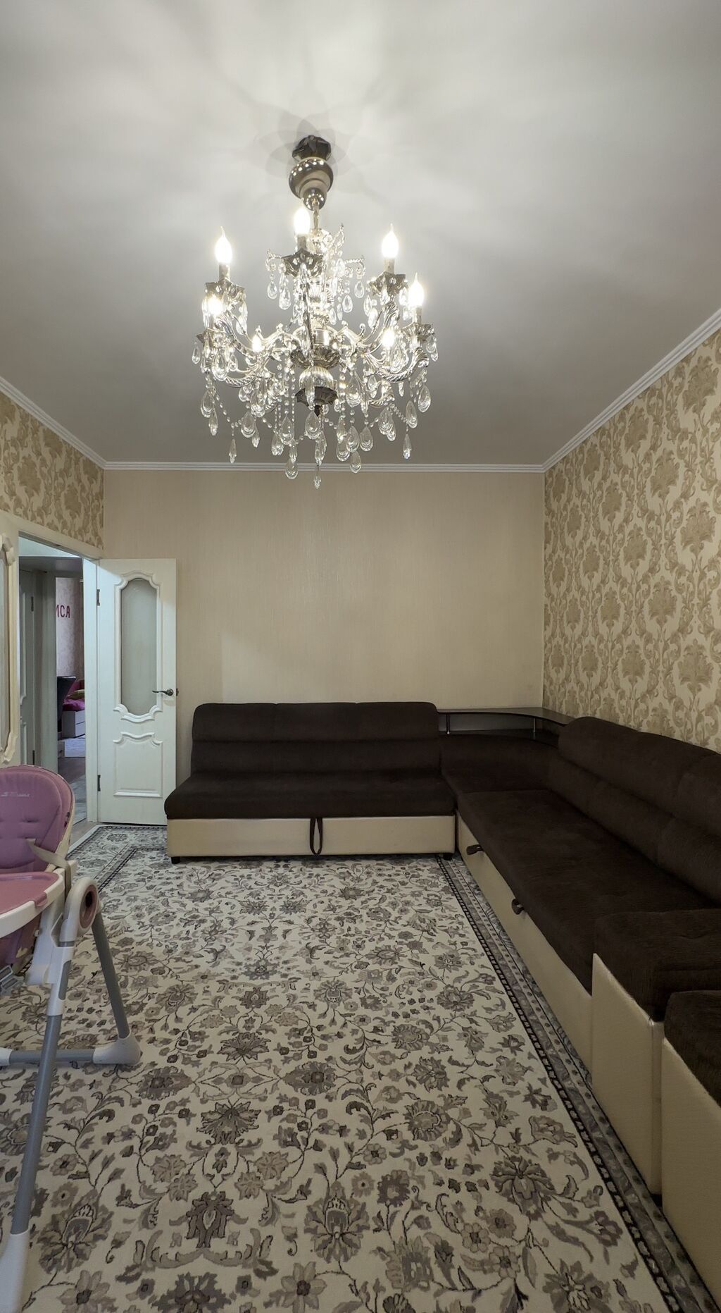 3 комнаты, 63 м², Аламедин-1 мкр 105 серия, 1 этаж, Евроремонт: фото 5