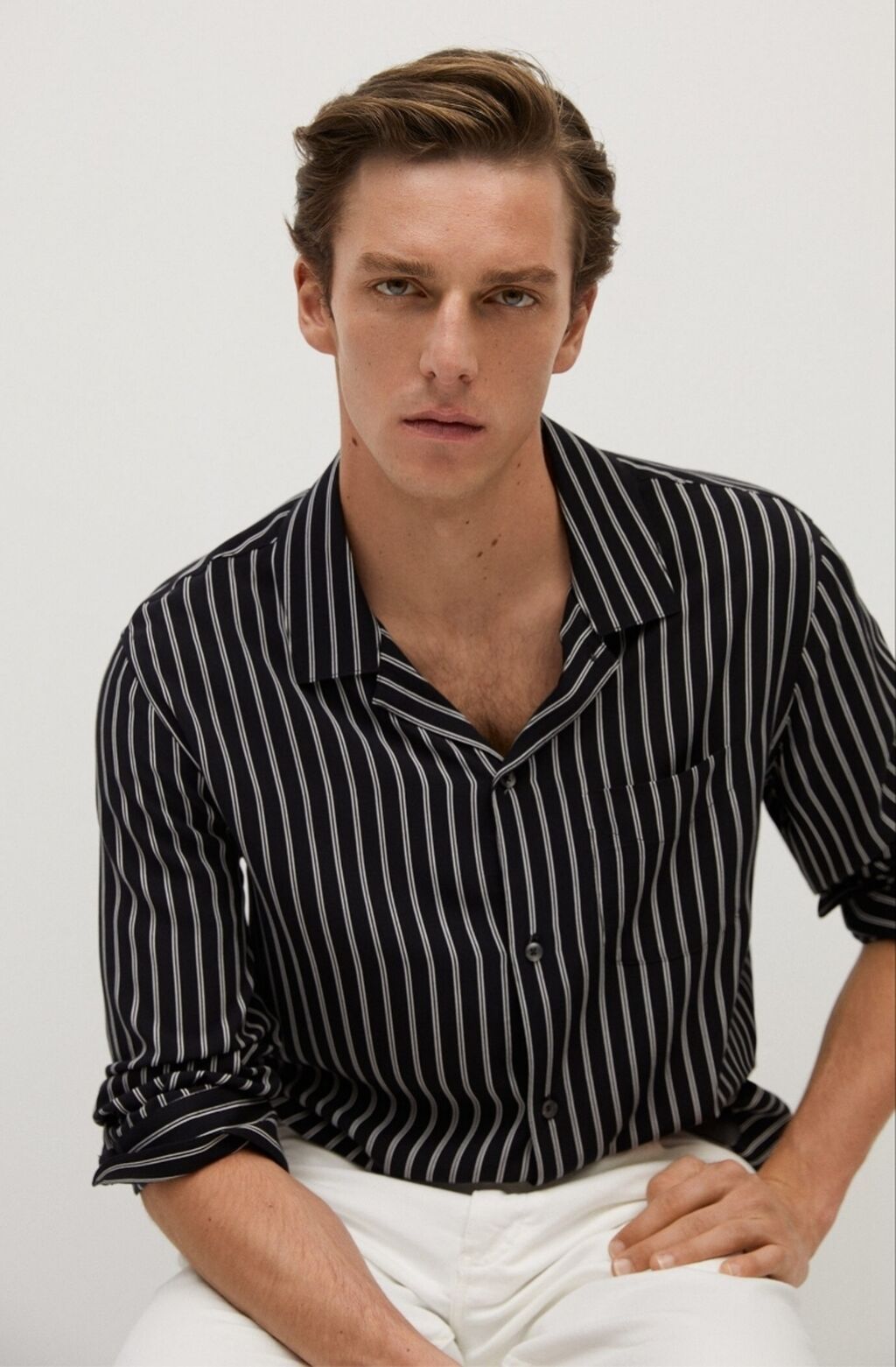 Струящаяся рубашка regular fit Линия Casual. Regular fit. Струящаяся: фото 6
