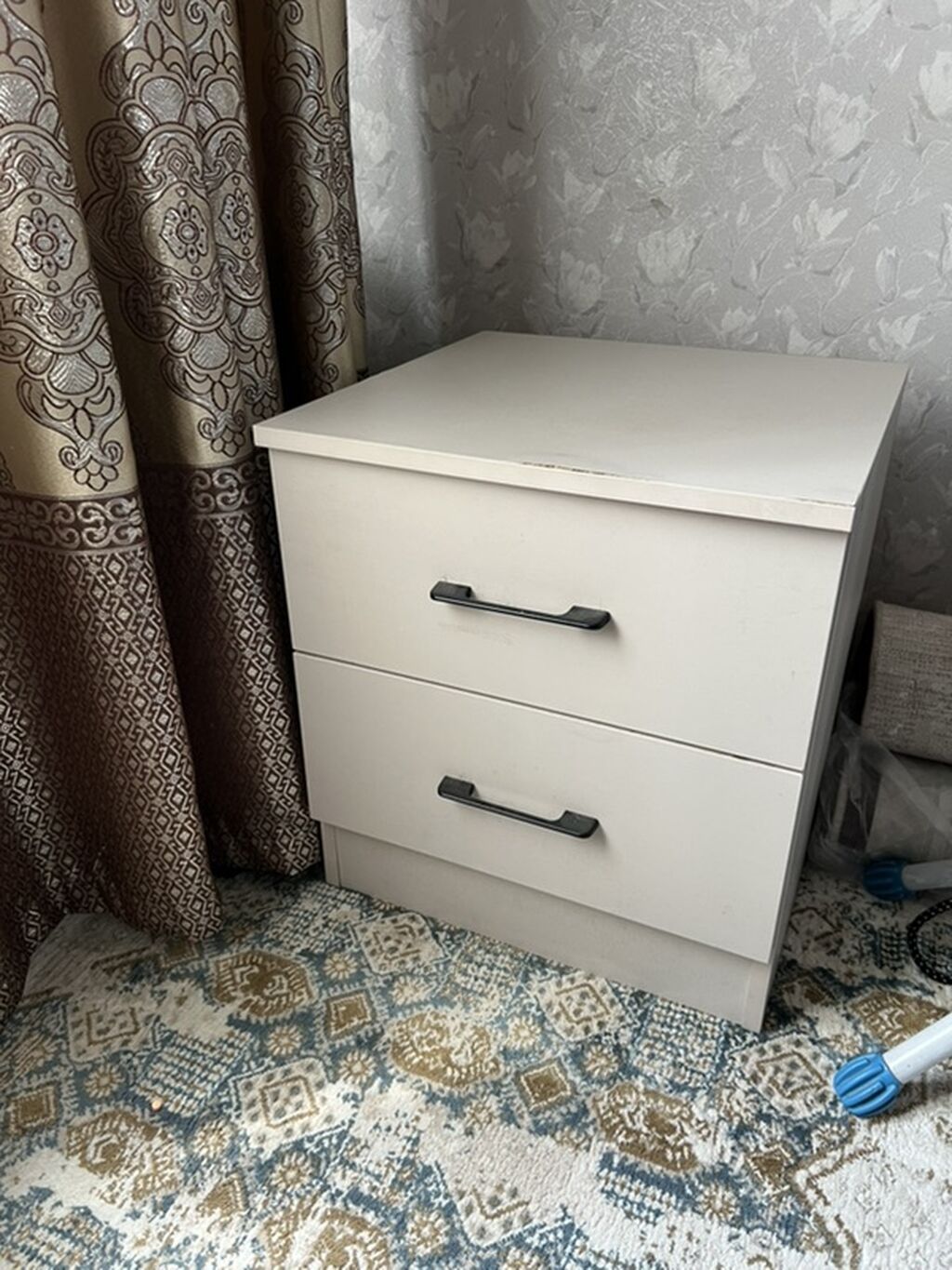Спальный гарнитур, Б/у, Односпальная кровать, Кыргызстан, Самовывоз, цвет - Серый: фото 3