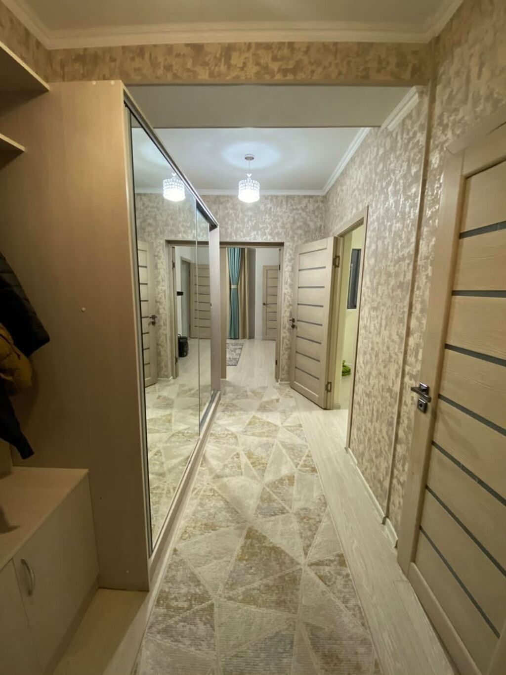 2 комнаты, 48 м², Тунгуч мкр Элитка, 2 этаж, Евроремонт: фото 3