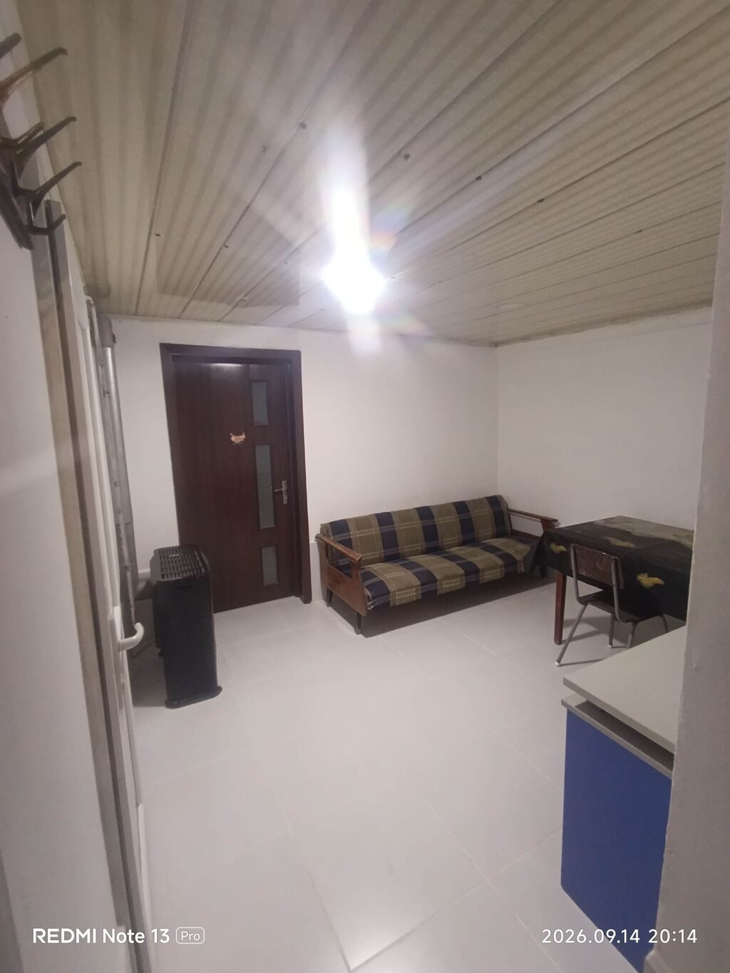 2 otaqlı həyət evi (studia tipli) - Plan: bir yataq otağı, ayrıca