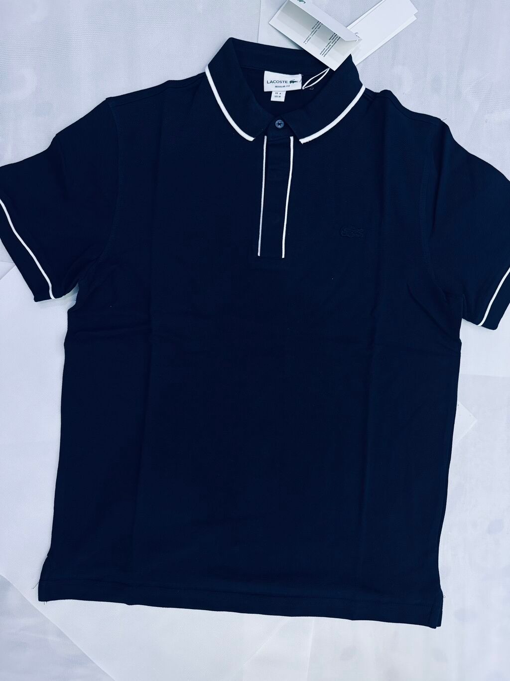 Мужская рубашка, S, M, L, Lacoste, Новый, цвет - Синий, Самовывоз: фото 2