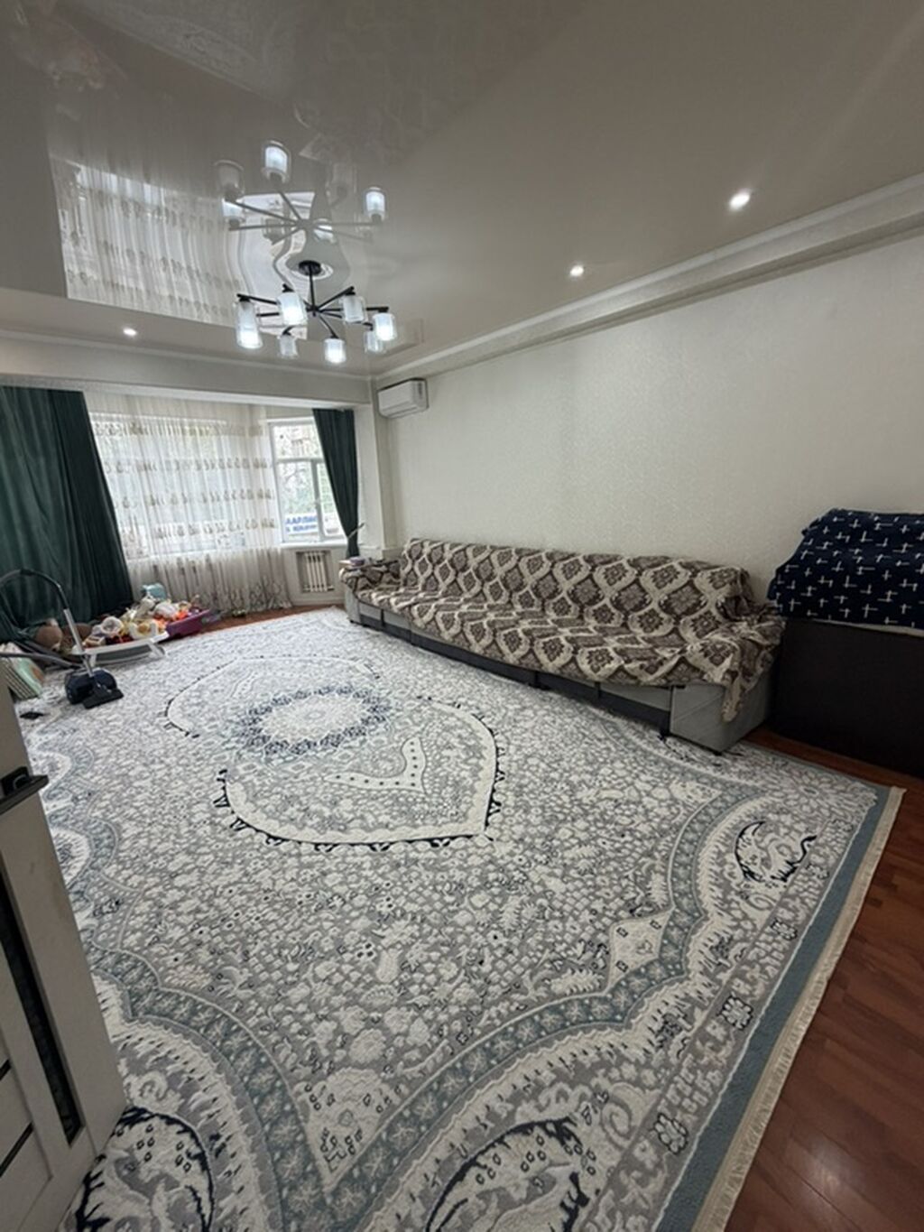 3 комнаты, 105 м², Манаса/Боконбаева Элитка, 2 этаж, Евроремонт: фото 1