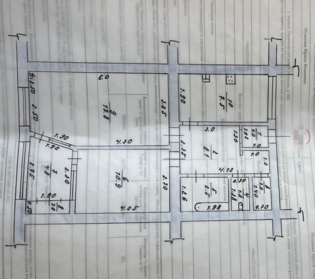 2 комнаты, 55 м², Газ Городок Индивидуалка, 3 этаж: фото 7