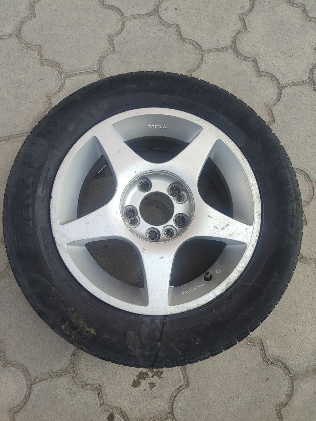 Колеса в сборе 195 / 65 / R 15, Лето, Б/у, Комплект, Легковые, Литые, отверстий - 5: фото 1