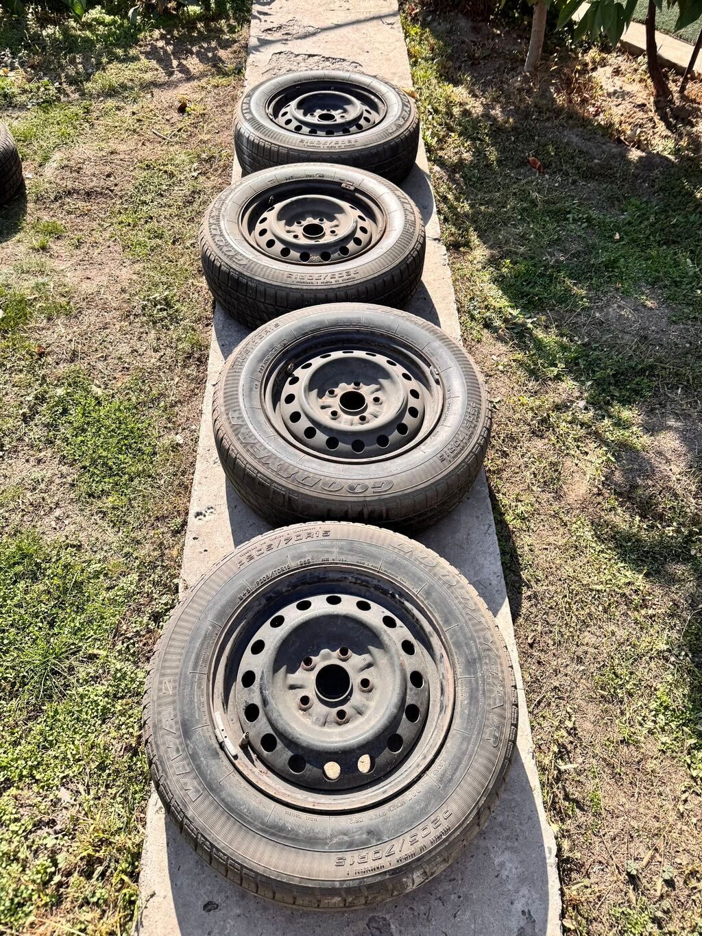 Колеса в сборе 205 / 70 / R 15, Лето, Б/у, Комплект, Легковые, Железные, отверстий - 5: фото 5