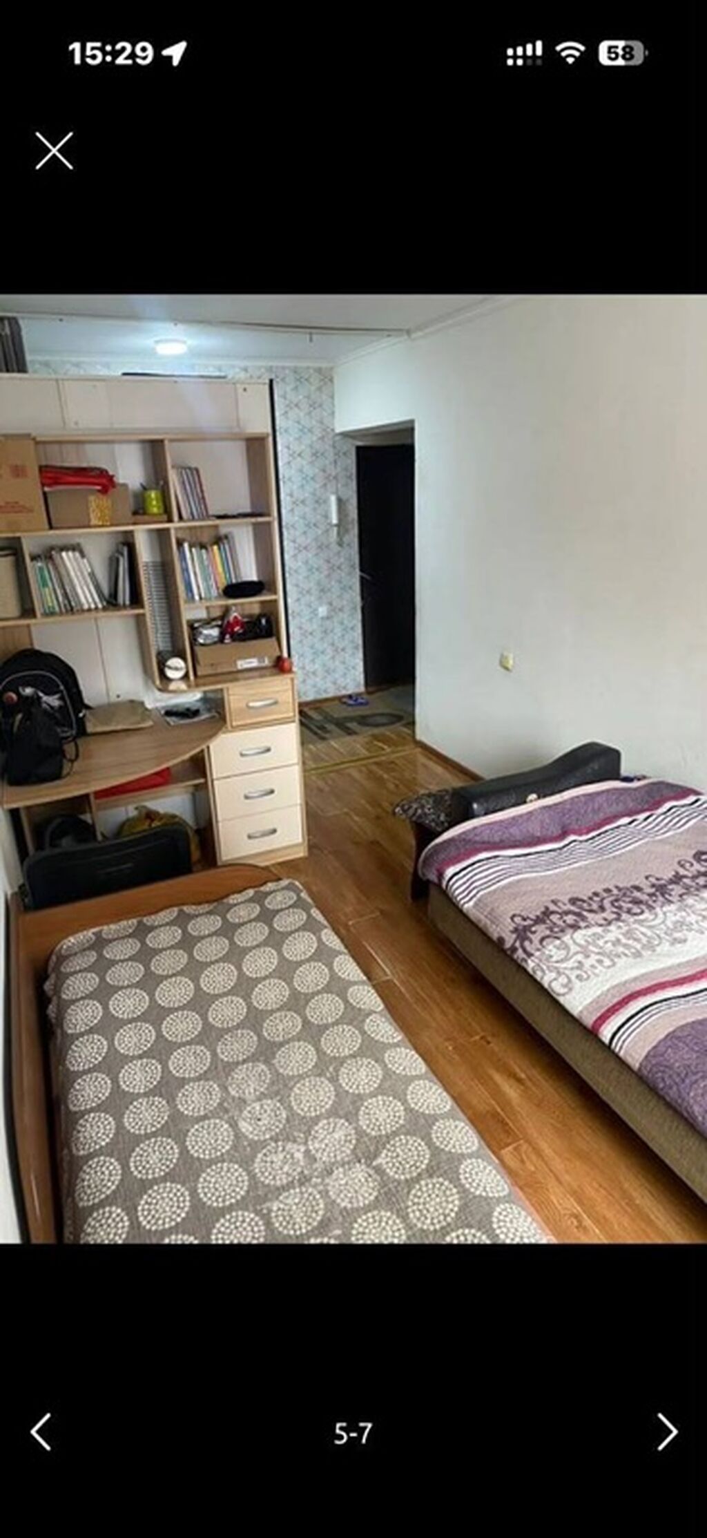 2 комнаты, 42 м², 104 серия, 1 этаж, Косметический ремонт: фото 5