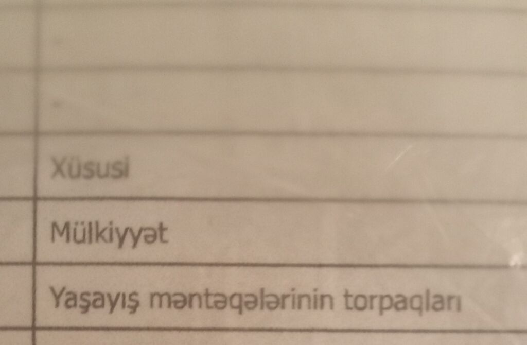 4 sot, Tikinti, Mülkiyyətçi, Kupça (Çıxarış)