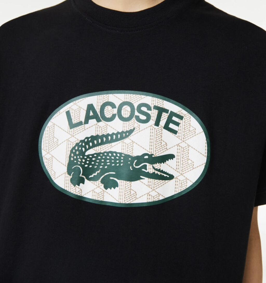 Мужская футболка, 2XL, Lacoste, Новый, цвет - Черный, Самовывоз — фото 5