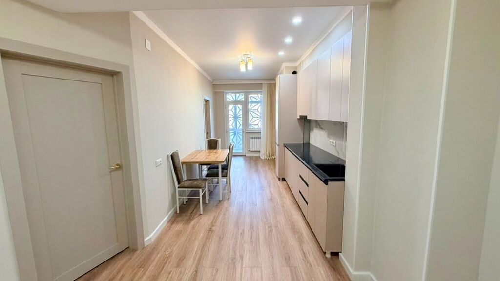 2 комнаты, 51 м², Таш-Рабат ТРЦ Элитка, 13 этаж, Свежий ремонт: фото 4