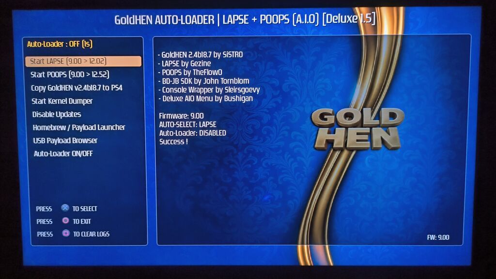Диск для прошивки Playstation 4 (Ps4) goldhen bdlapse. Работает на: фото 2