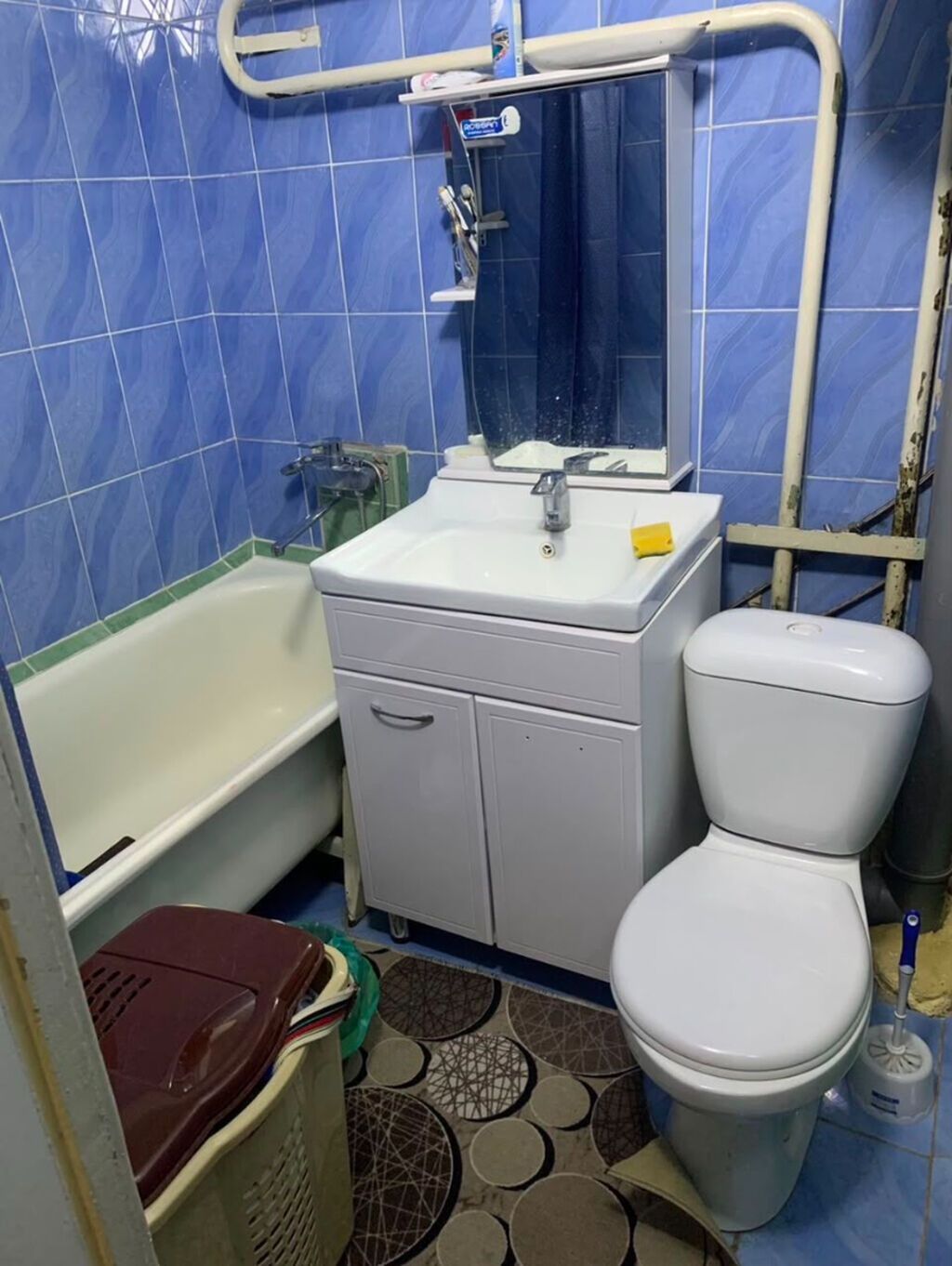 2 комнаты, 44 м², Кок-Жар мкр 104 серия, 5 этаж, Косметический ремонт: фото 7